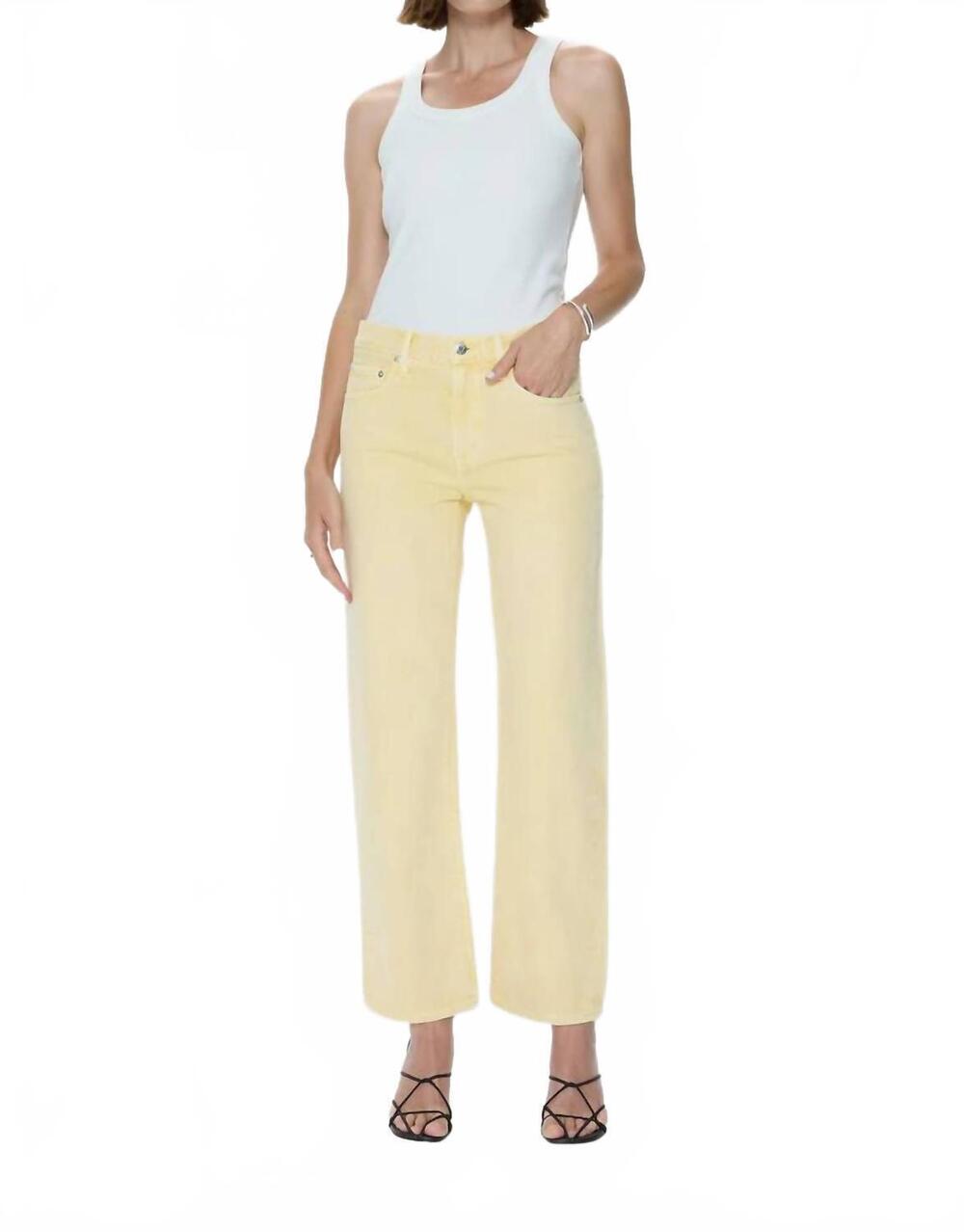 NEW PISTOLA lexi bowed straight jean in day glow
